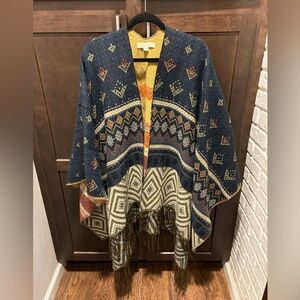 NWOT Lovestitch reversible pashmina scarf wrap. Gorgeous colors. Worn once